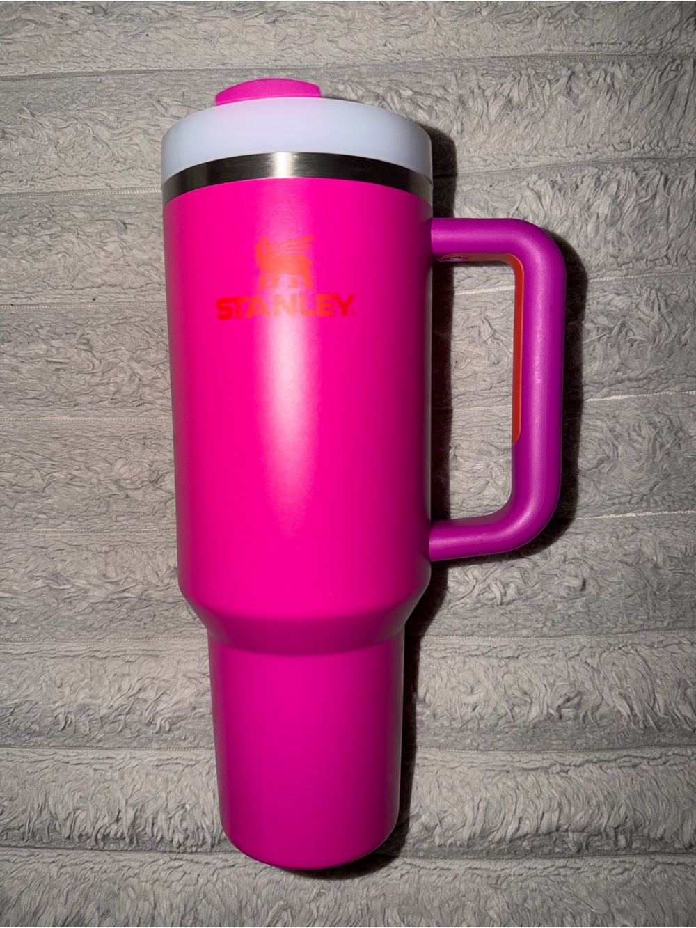 Stanley Pink Insulated Travel Mug with Handle